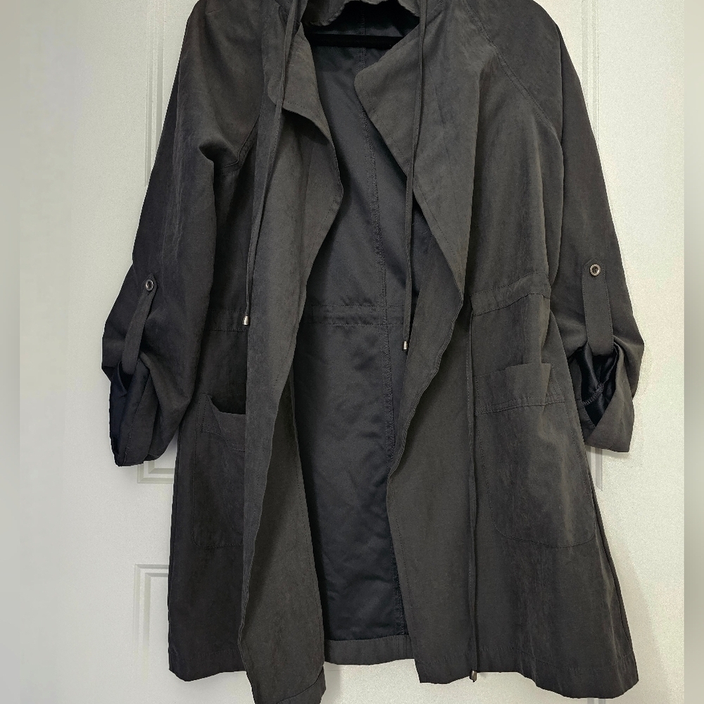 Staccato Charcoal Gray Women's Lightweight Jacket sz medium - Picture 2 of 6